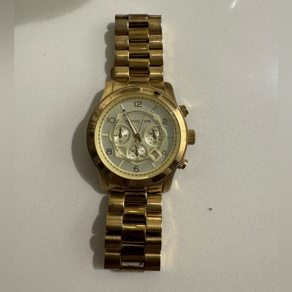 Michael Kors Gold Chronograph Watch - Picture 1 of 3